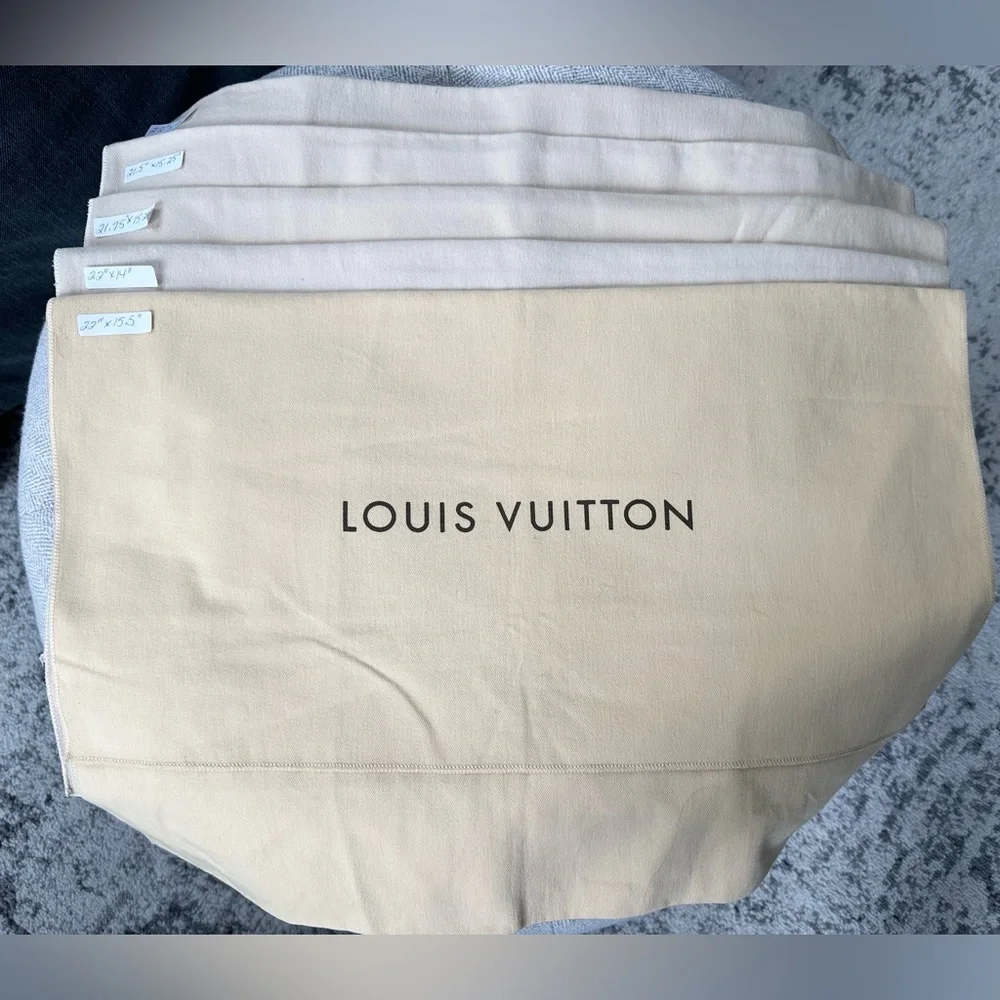 Reseller Bundle Authentic Louis Vuitton Flap Dust Bags – Lot of 10 – LARGE Size